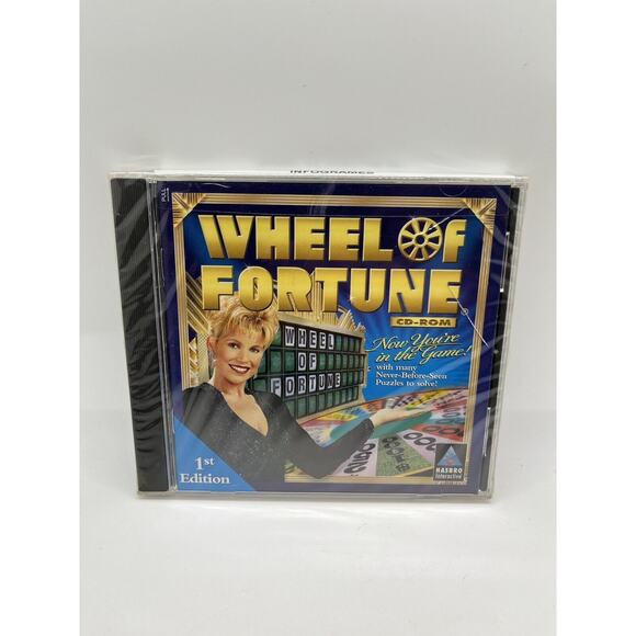 Wheel Of Fortune Cd-rom Pc Win 95/98 Ages 12 And Up Hasbro Interactive - Sealed - Picture 1 of 5